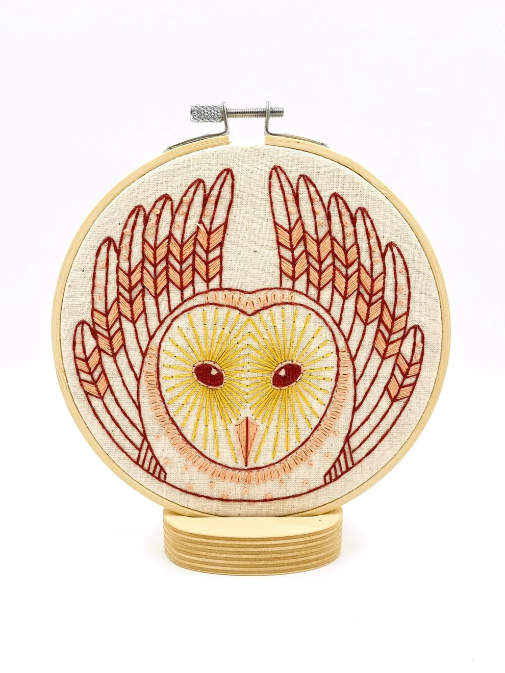 Barn Owl Complete Embroidery Kit