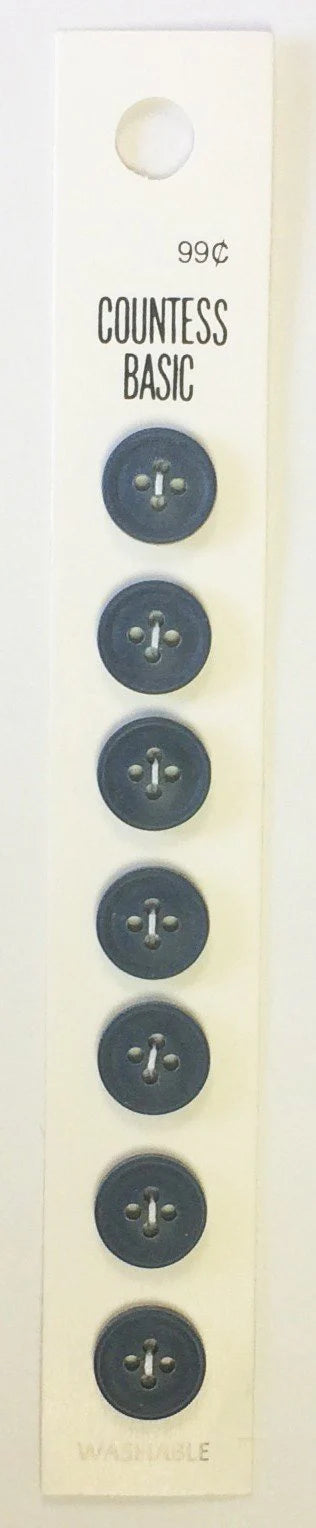Countess Slimline Buttons - 1/2" 7pc