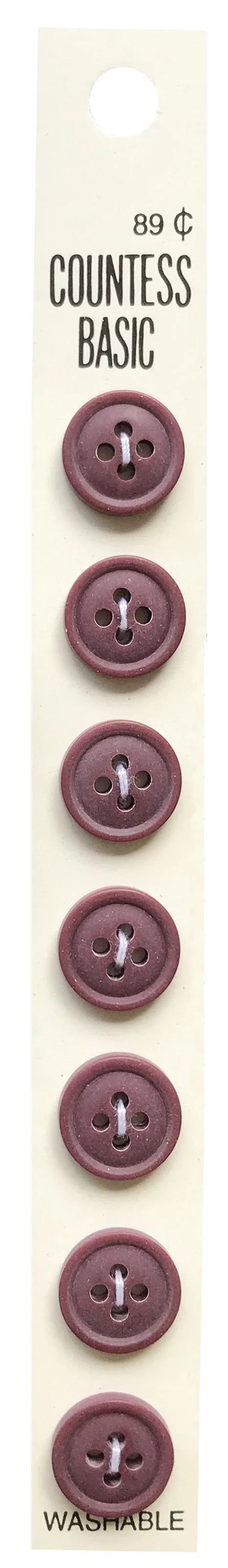Countess Slimline Buttons - 1/2" 7pc