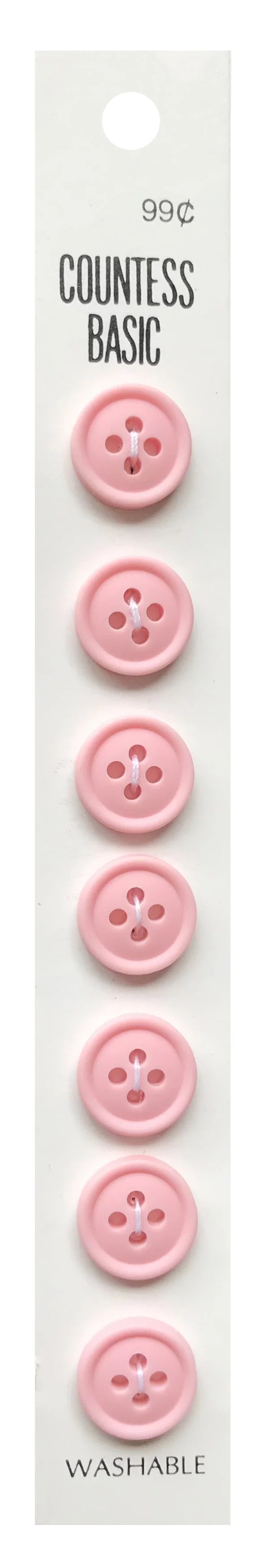 Countess Slimline Buttons - 1/2" 7pc