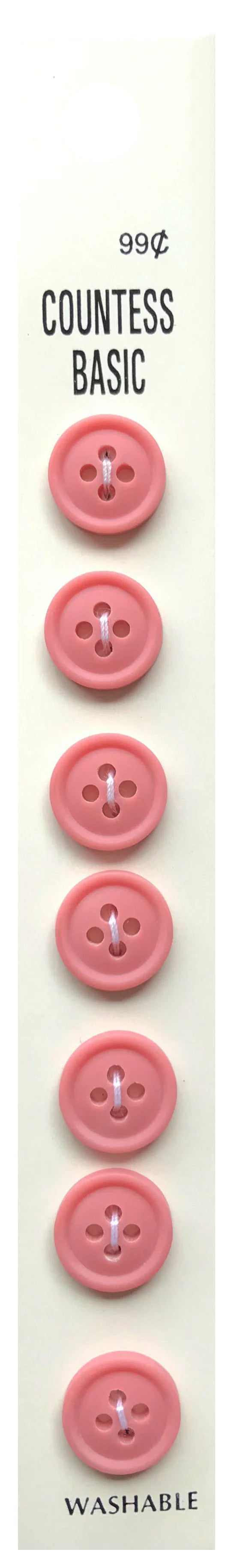 Countess Slimline Buttons - 1/2" 7pc