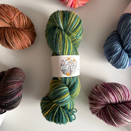 Melly Knits: Yarns From the Wool Room - Remedy 2-ply - Dyed by The Hazel Witch (Limited)