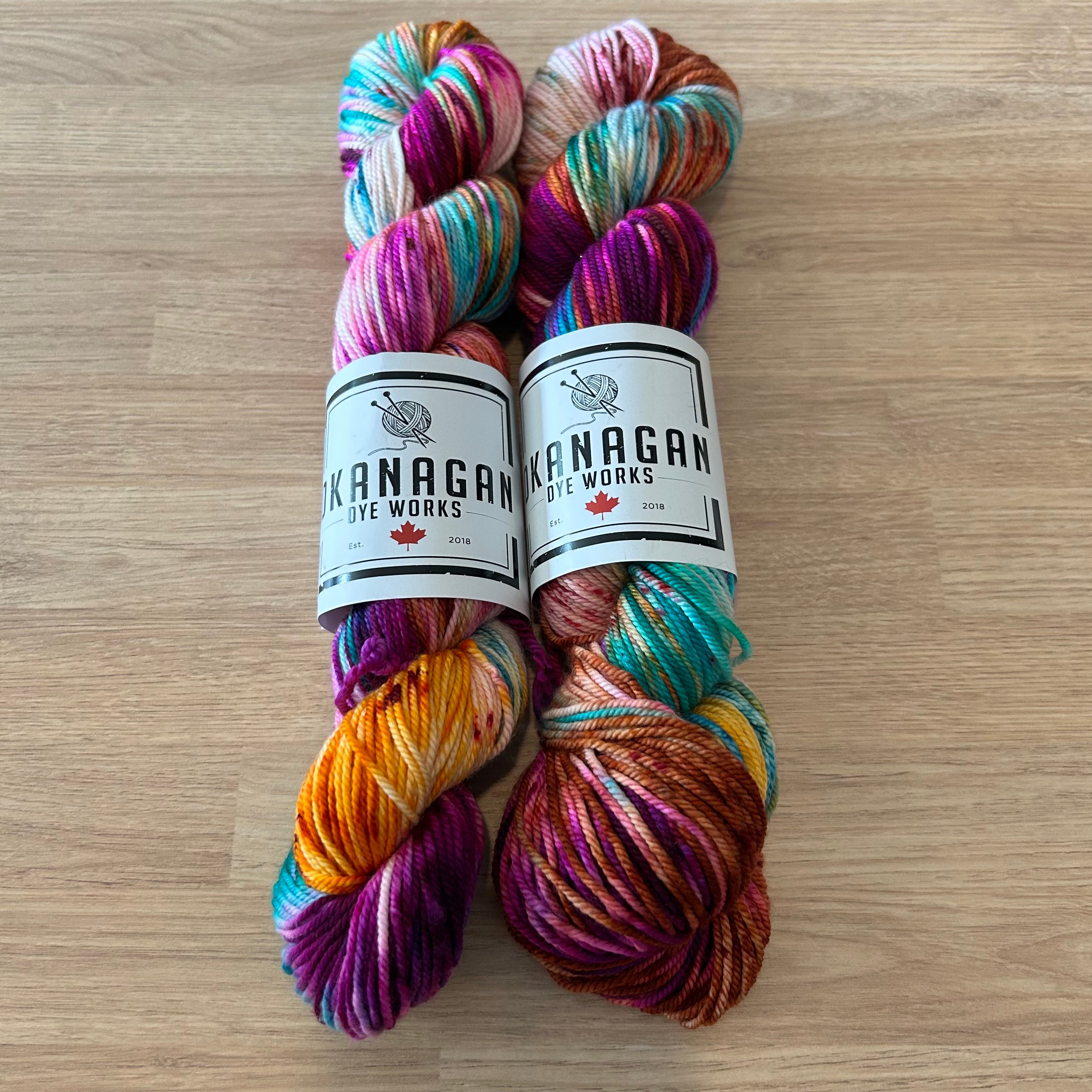DK Weight - 100% SW 17 Micron Merino - Okanagan Dyeworks