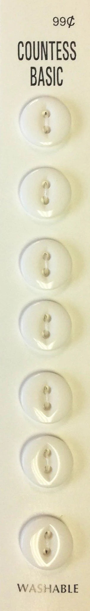 Countess Slimline Buttons - 7/16" 8pc