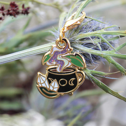 Twill + Print Witchy Brew Progress Keeper / Stitch Marker