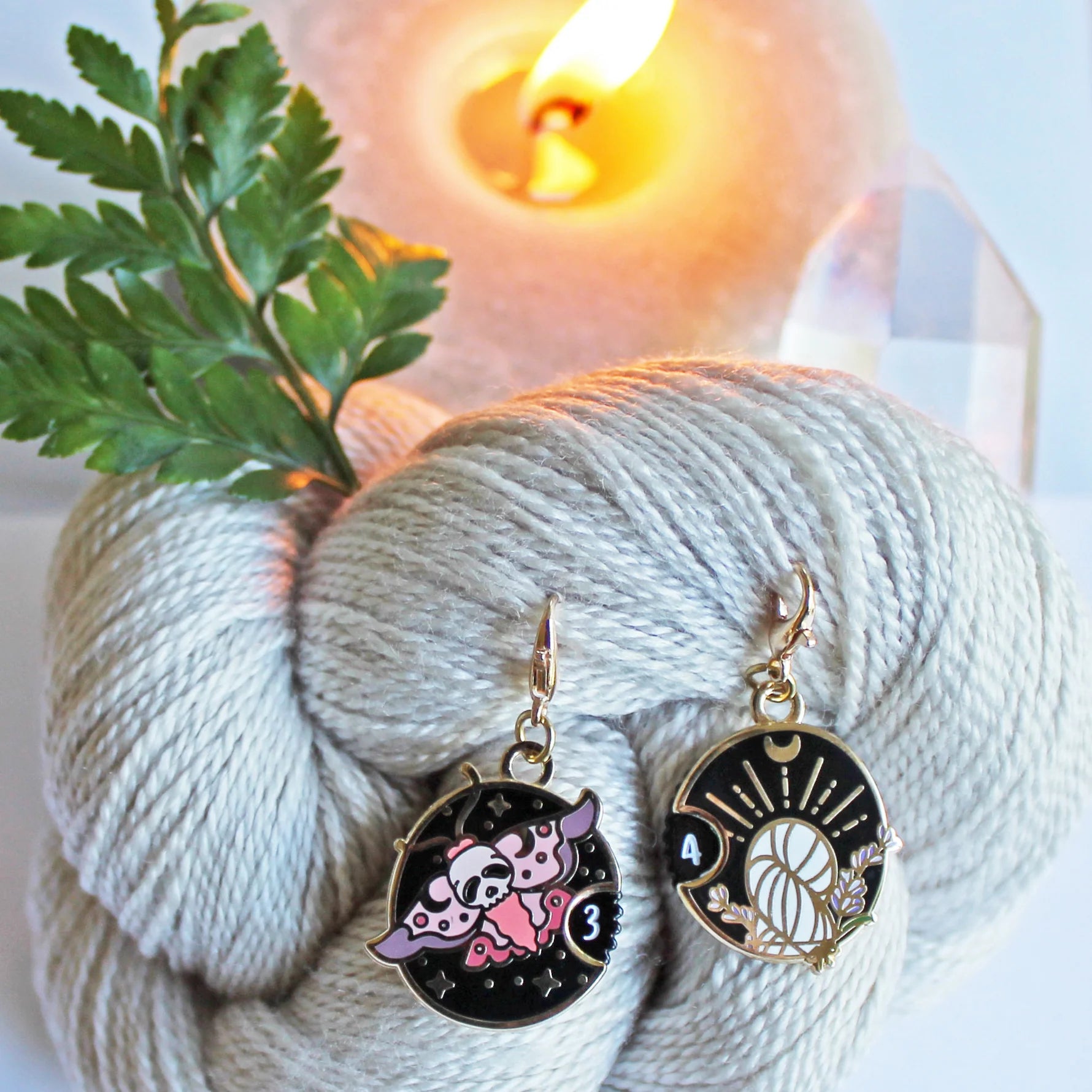 Twill + Print Witchy Charms Mini Row Counter Progress Keeper