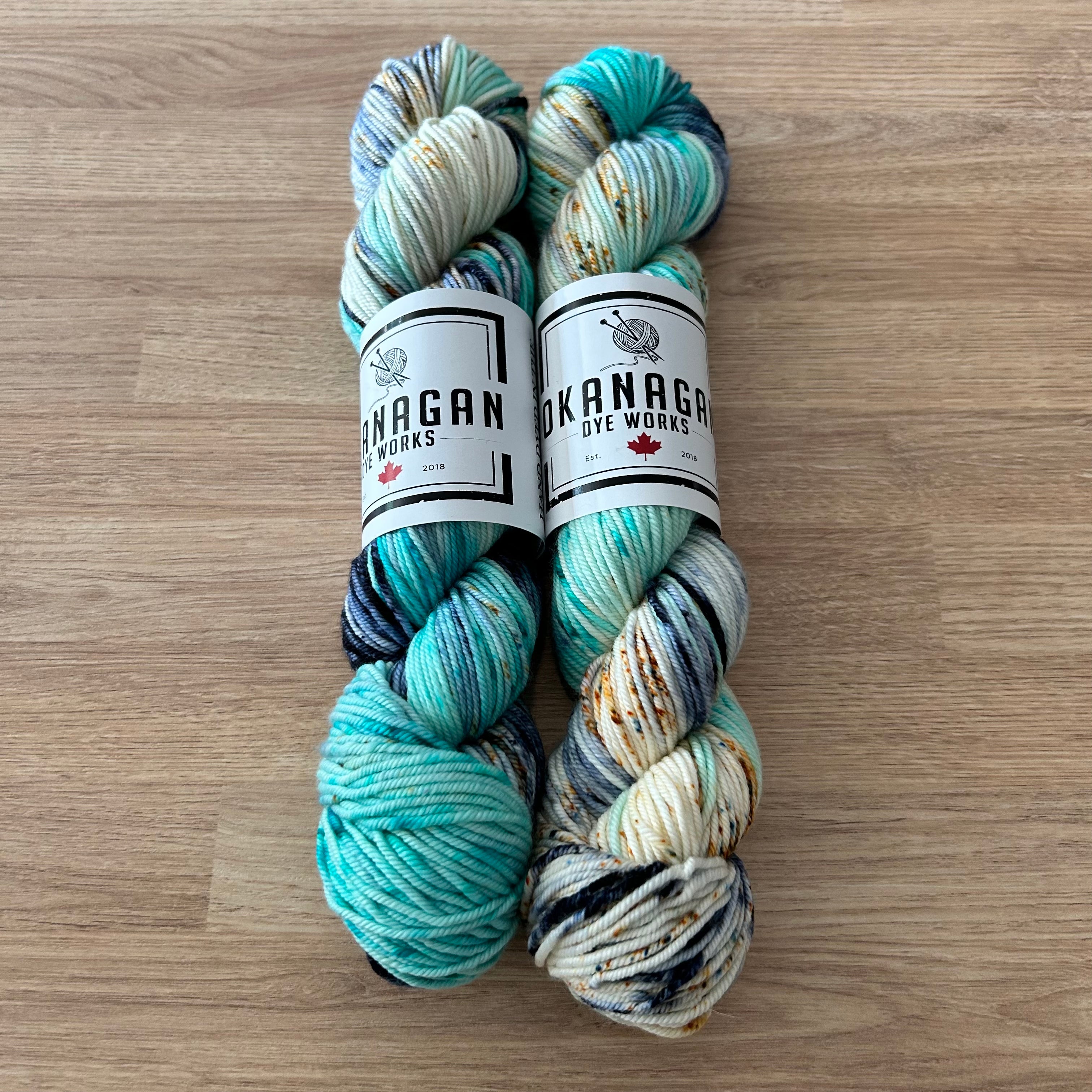 Worsted Weight - 100% SW 17 Micron Merino - Okanagan Dyeworks
